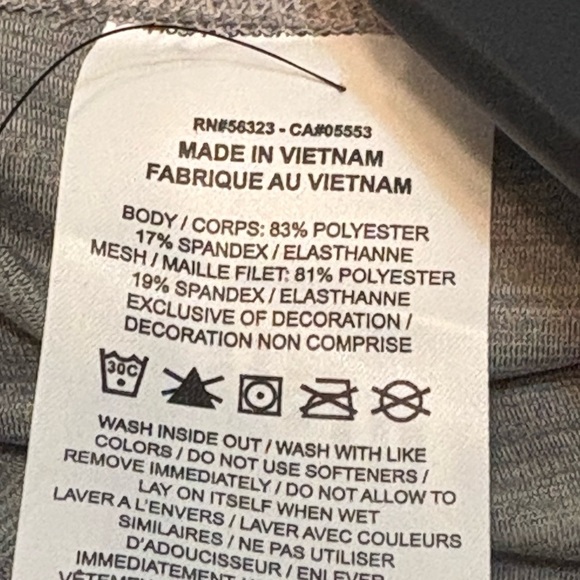 Nike Dri/Fit The Nike One Tight Fit Gray Form-Fitting 7/8 Leggings size M NWT - Picture 9 of 14